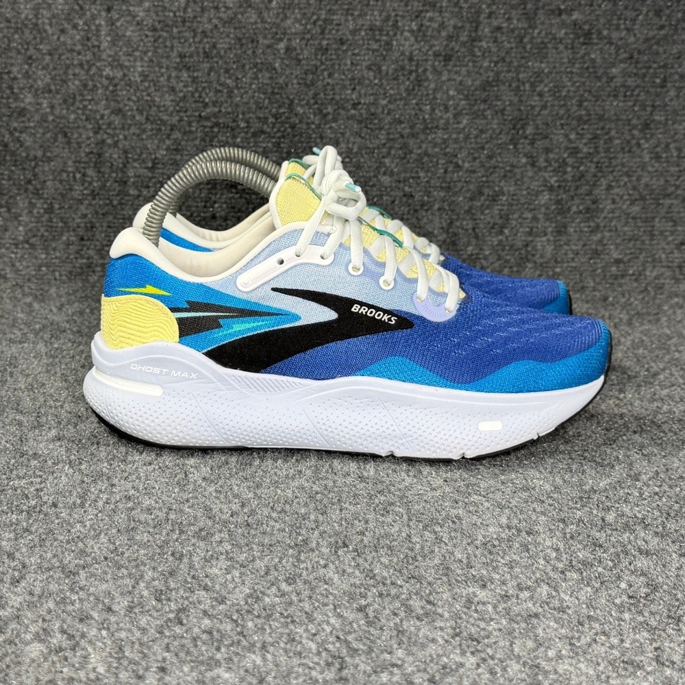 Brooks X Damon Brown Ghost Max Running Shoes Women's 7 Blue Yellow Athletic Run